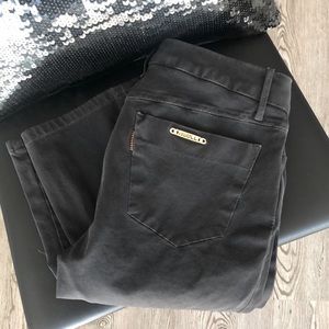 DWELL Dark Gray Skinny Fitted High Waist Pants, 28